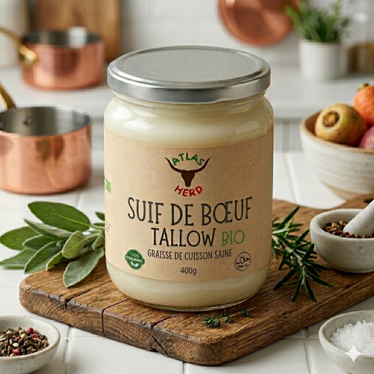 Suif de Boeuf (Beef Tallow) Bio & Halal
